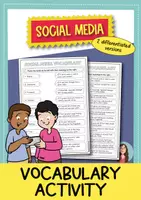 Vorschau - Arbeitsblätter - Social Media Vocabulary Worksheet | Englisch Wortschatz - Deckblatt