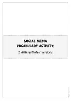 Vorschau - Arbeitsblätter - Social Media Vocabulary Worksheet | Englisch Wortschatz - Seite 1