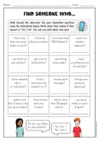 Vorschau - Spiele - Find Someone Who Englisch – Social Media Sprechspiel, Present Perfect - Seite 2
