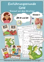 Vorschau - Arbeitsblätter - Sorglospaket: Geld im ZR 10, 20 und 100, Klasse 1+2 - Seite 1