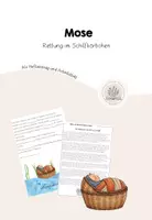Vorschau - Arbeitsblätter - Mose - Rettung im Schilfkörbchen - Deckblatt