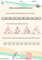 Aperçu - Matériel pour travaux manuels / dessin - CP/CE1:Journée du Livre Calculs, Logique et Numération - Page de couverture