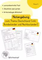 Vorschau - Test - Notengebung zum Thema Deutschland - Deckblatt