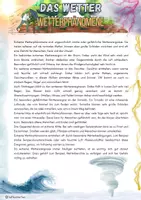 Vorschau - Arbeitsblätter - Das Wetter - Wetterphänomene - Deckblatt
