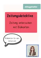 Vorschau - Fördermaterial/Inklusion - Zeitungsdetektive – Zeitung untersuchen mit Bildkarten - Deckblatt