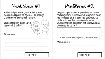 Aperçu - Feuilles d'exercices - French: Cahier Fractions nombres décimaux et pourcentages - Page 2