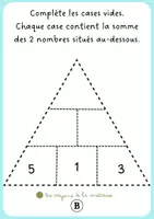 Aperçu - Feuilles d'exercices - Τriangles d'additions - Page 2