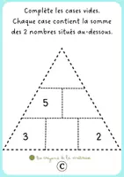 Aperçu - Feuilles d'exercices - Τriangles d'additions - Page 3