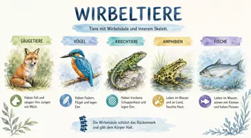 Vorschau - Arbeitsblätter - Lernposter + Arbeitsblatt "Wirbeltiere" + Onlineübung & MP3 + Mindmap + Infografik - Seite 2