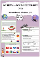Vorschau - Arbeitsblätter - Die Fußballweltmeisterschaft 2026: Kartei, Heft und Quiz - Deckblatt
