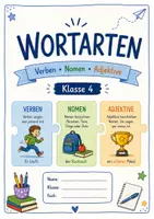 Vorschau - Arbeitsblätter - Wortarten Klasse 4 - Arbeitsblätter und Test mit Lösungen - Deckblatt