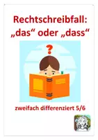 Vorschau - Arbeitsblätter - "Das" oder "dass" (Merkwissen, AB) - Deckblatt