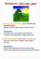 Vorschau - Arbeitsblätter - "Das" oder "dass" (Merkwissen, AB) - Seite 3