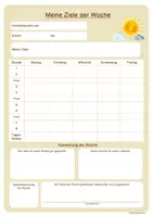 Vorschau - Fördermaterial/Inklusion - Verstärkerplan (Wochenziele/Tischziele) – Rückmeldebogen für Verhalten (inkl. Zielkatalog & Zielkarten) - Seite 3