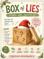 Vorschau - Spiele - Box of Lies - Crazy Christmas Edition (Weihnachten) - Deckblatt