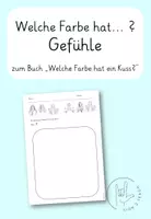 Vorschau - Arbeitsblätter - Welche Farbe hat ein Kuss? Welche Farbe hat? - Gebärdensprache - Deckblatt