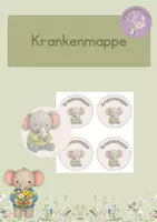 Vorschau - Anderer Materialtyp - Kranken-Mappe - Elefantenklasse - Deckblatt
