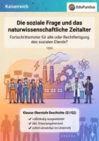 Vorschau - Klassenarbeiten - Klausur Geschichte Oberstufe (Q1/Q2): Die soziale Frage & Industrialisierung (Kaiserreich, 1886) – inkl. EWH - Deckblatt