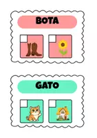Vista previa - Juegos / Gamificación - TARJETAS LEO Y BUSCO EL DIBUJO - página 1