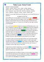 Voorbeeld - Juf Larissa - Tekst over Anne Frank - Pagina 1
