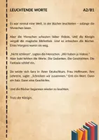 Vorschau - Stundenentwürfe - Leuchtende Worte - ein modernes Märchen (Deutsch / DaF) - Seite 1
