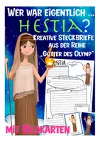 Vorschau - Arbeitsblätter - Griechische Götter Steckbrief Hestia - Deckblatt