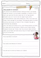 Vorschau - Arbeitsblätter - Sachtext Sommer - Seite 3