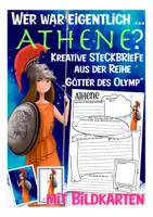 Vorschau - Arbeitsblätter - Griechische Götter Steckbrief - Athene - Deckblatt