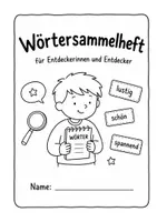 Vorschau - Arbeitsblätter - Wörtersuche. Wortschatztraining. Wörtersammelheft - Seite 2