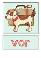 Vorschau - Poster - Präpositionen. Fürwörter. Bildkarten/Poster zu verschiedenen Präpositionen - Seite 1