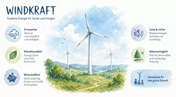 Vorschau - Arbeitsblätter - Lernposter + Arbeitsblätter zum Thema "Windkraft" + Lösung & MP3 + Mindmap + Infografiken - Seite 2
