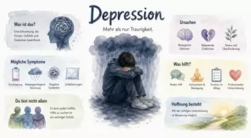 Vorschau - Arbeitsblätter - Lernposter + AB mit Fragen zum Thema "Depression" + Lösungsblatt + Mindmap + Infografik - Seite 2