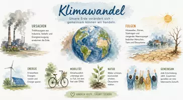 Vorschau - Arbeitsblätter - Lernposter + Arbeitsblätter zum Thema "Klimawandel" + Lösung & MP3 + Mindmap + Infografiken - Seite 2