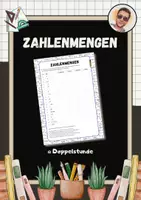 Vorschau - Arbeitsblätter - Zahlenmengen (inkl. Lösungen und Tafelbild) - Deckblatt