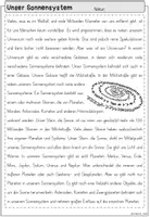 Vorschau - Arbeitsblätter - Sonnensystem Grundschule Infotext | Planeten Klasse 2-4 - Seite 3
