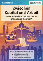 Vorschau - Klassenarbeiten - Klausur Geschichte Oberstufe: Soziale Frage & Kirche – Rerum Novarum (Leo XIII.) inkl. EWH - Deckblatt