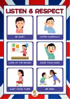 Vista previa - Refuerzo / NEE / Materiales de apoyo - Classroom English Posters Vocabulary - página 1