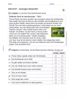 Vorschau - Arbeitsblätter - Arbeitsblatt: Aussagen zum Text prüfen - Seite 1