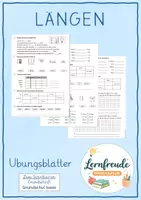 Vorschau - Arbeitsblätter - Längen - Übungsblätter für Klasse 3/4 - Deckblatt