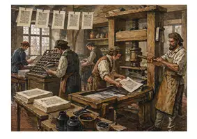 Vorschau - Stationenlernen - Die Erfindung des Buchdrucks – Stationenarbeit inkl. Lösungen (Klasse 6/7) - Seite 1