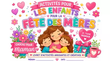 Aperçu - Cartes / Images - Livre Activités Fête des Mères Enfants 2026 - Page 1