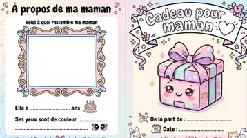 Aperçu - Cartes / Images - Livre Activités Fête des Mères Enfants 2026 - Page 3