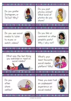 Vorschau - Aufgabenkarten - Social Media Englisch – 39 Sprechkarten & Sprechanlässe Klasse 6–8 - Seite 2