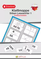 Vorschau - Arbeitsblätter - Klettmappen: Themenpaket Silben Lesewörter (Großbuchstaben) - Seite 1