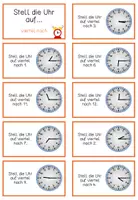Vorschau - Aufgabenkarten - Spiel: Stell die Uhr auf... - inklusive aller Varianten - Seite 3