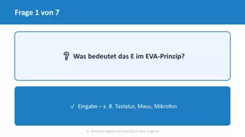 Vorschau - Arbeitsblätter - Wiederholungsquiz & Lernzielkontrolle Informatik Klasse 5 (Präsentation + Test mit Lösungsblatt) THEMA: EVA, Hardware & Software, Computeraufbau - Seite 2