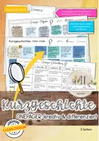 Vorschau - Arbeitsblätter - Literatur-Onepager: kreativ & differenziert - wachsendes Paket - Seite 1