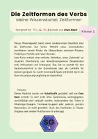 Vorschau - Merkblätter - Die Zeitformen des Verbs - Seite 1