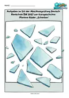 Vorschau - Arbeitsblätter - „Scherben“ (Marlene Röder) + KA – Abschlussprüfung 2027 - Deckblatt