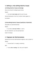 Vorschau - Arbeitsblätter - Relative Clauses Erklärung und Übung - Seite 1